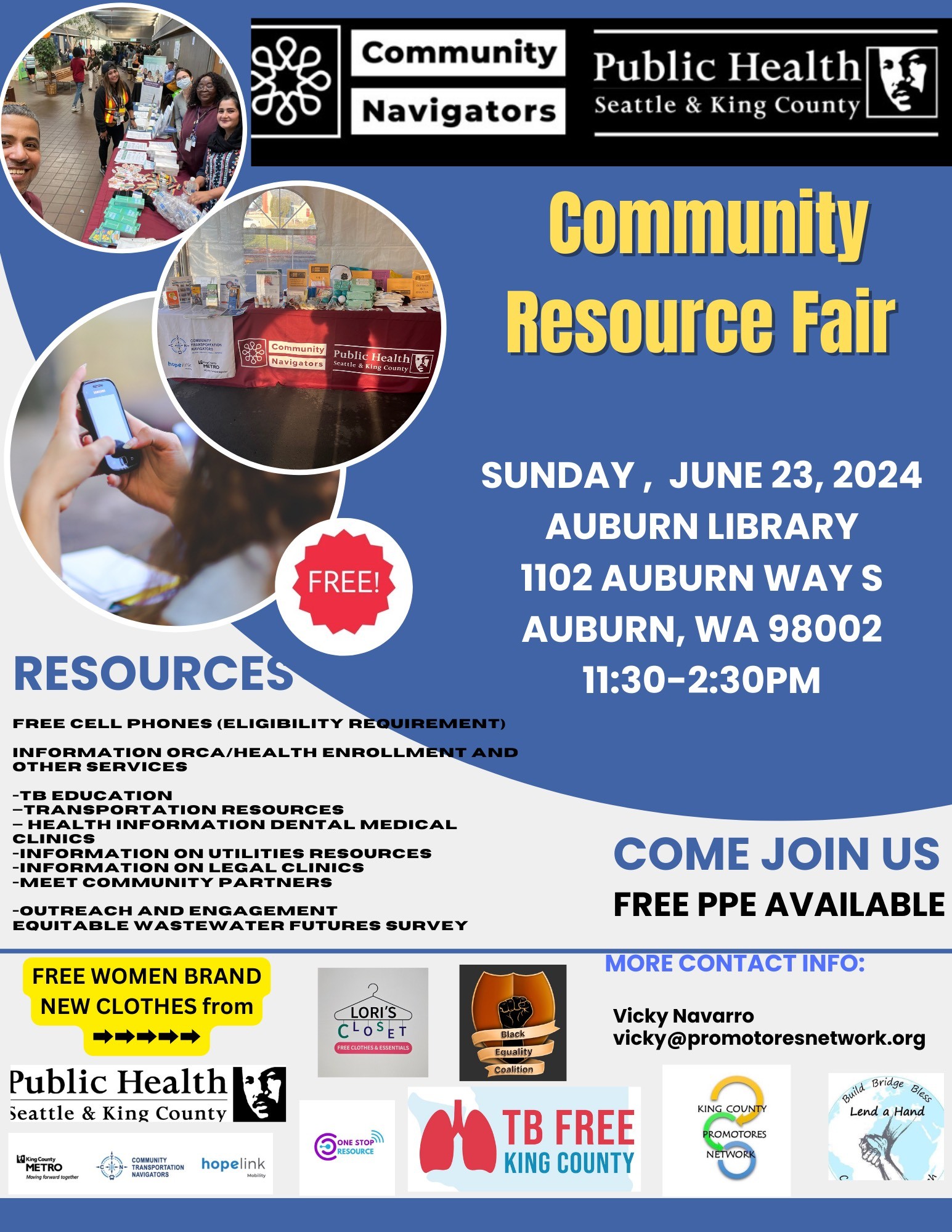 Community Resource Fair Auburn Library June 23, 2024