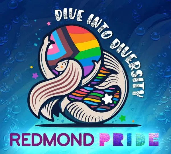 Redmond Pride Across the Bridge graphic