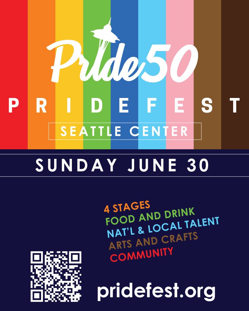 Seattle PrideFest flyer 2024