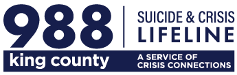 988 Logo 2024 | King County | A Service of Crisis Connections