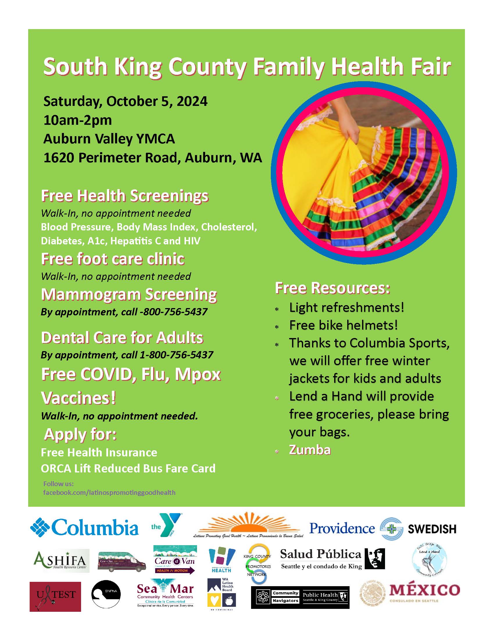 15th Annual South King County Family Resource & Safety Fair | Oct 5 | 10am -2pm