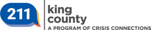 King County 211 Logo with Program of Crisis Connections