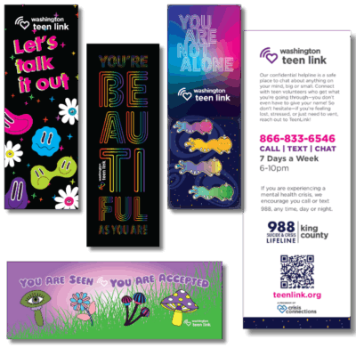 Teen Link Bookmark collage