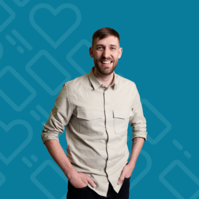 CC Staff on blue background