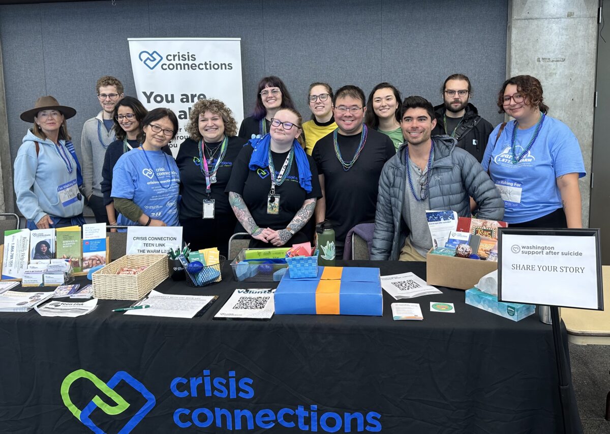 Out of the Darkness Walk, Crisis Connections team table