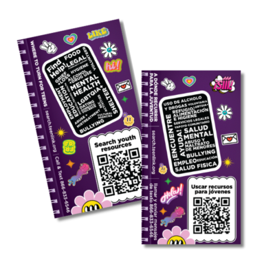 Graphic of WTTFT info card with QR code