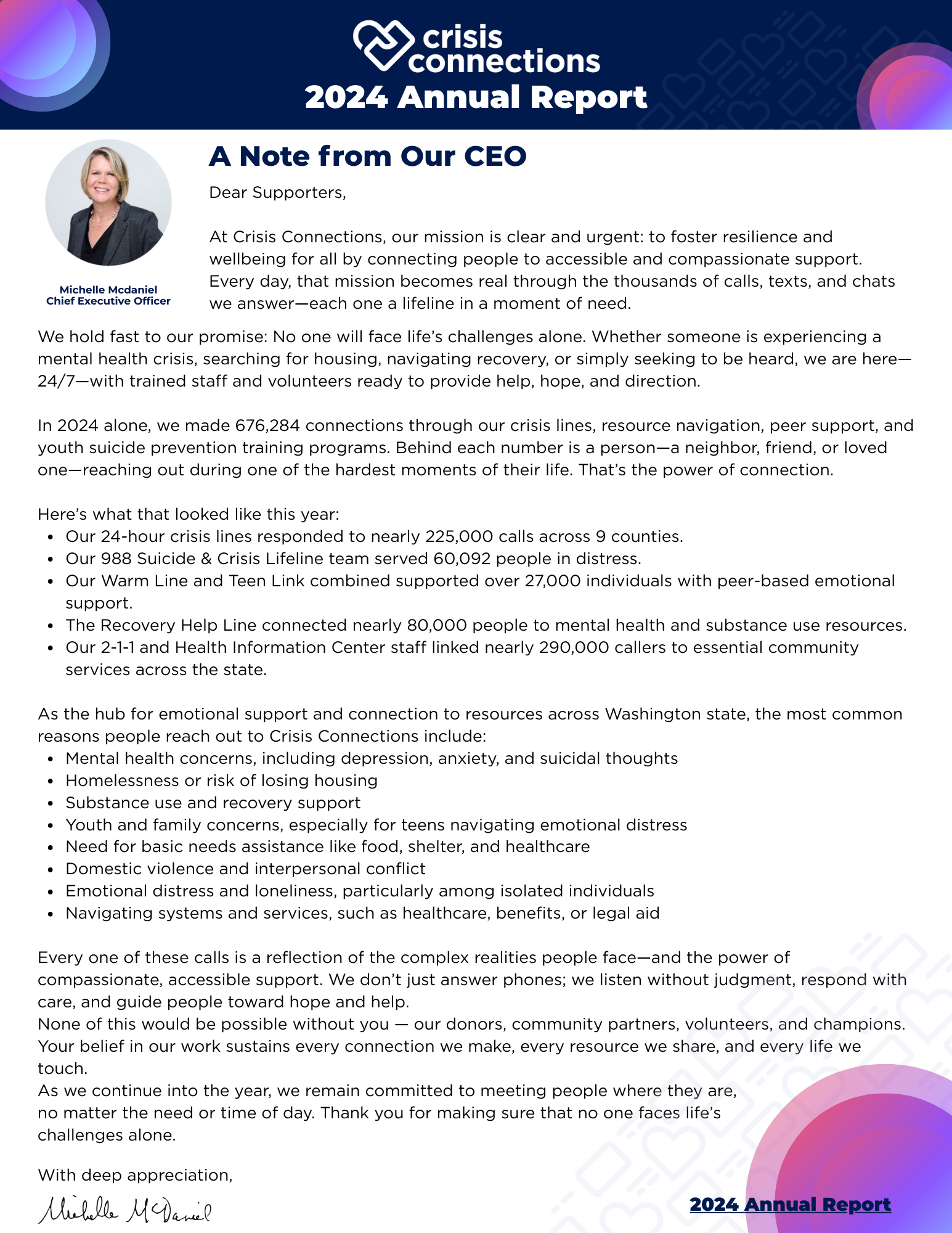 2004 Annual Report Letter Image