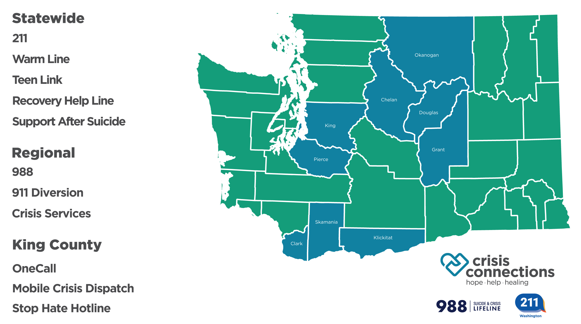2026 Crisis Connections Reach Across the State Map
