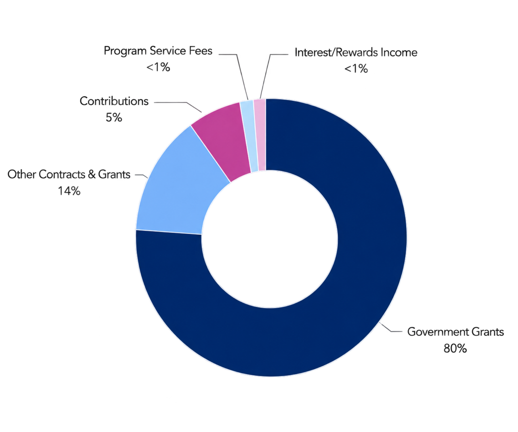 Total Revenue Donut Graphic