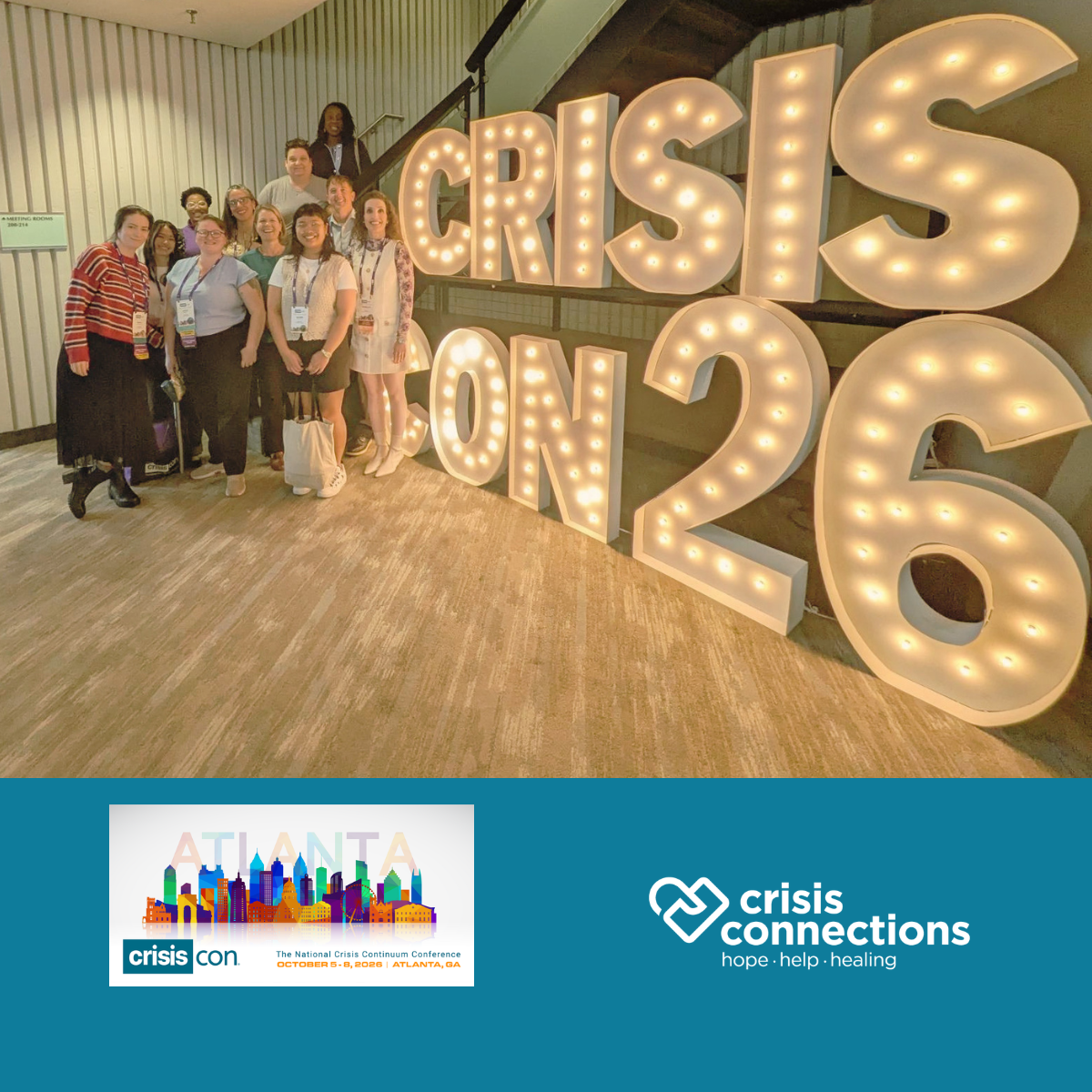 Crisis Connections Team at CrisisCon26